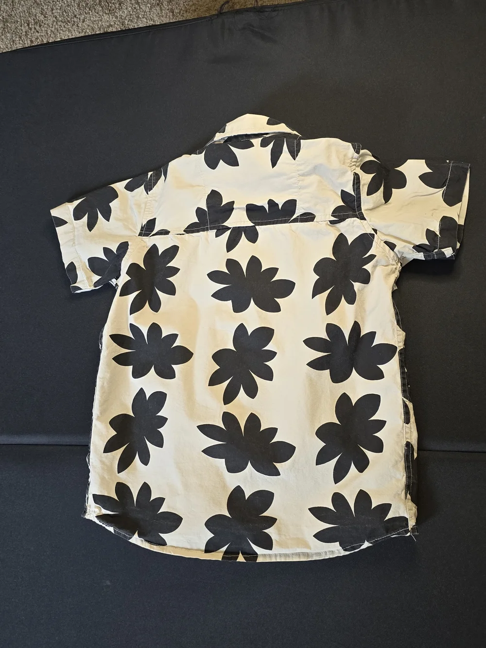 Kids Black & Tan Floral Button-Up Shirt By Trestles